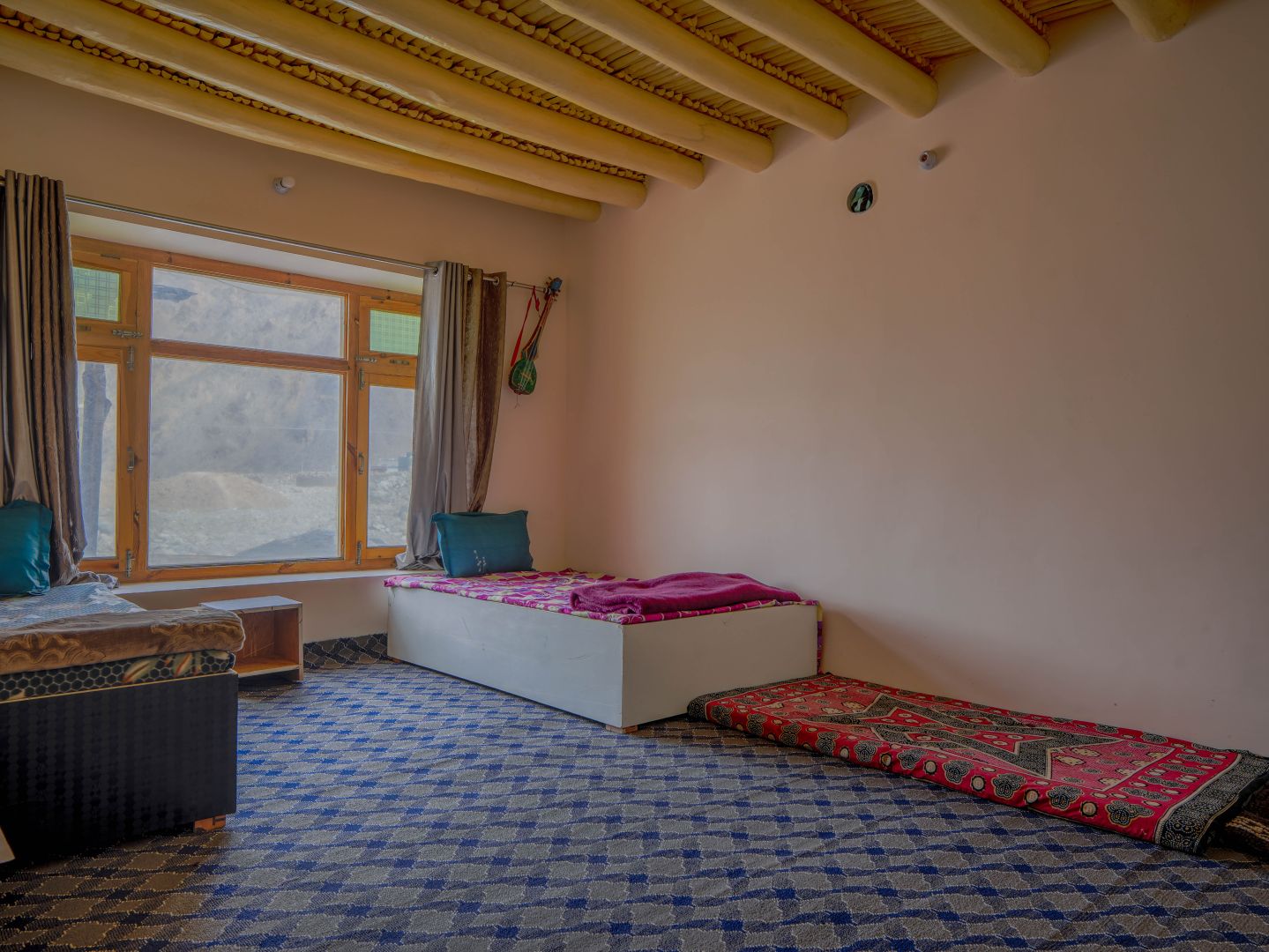 View from Tsering Dolker homestay in Chumathang, Changthang, Ladakh