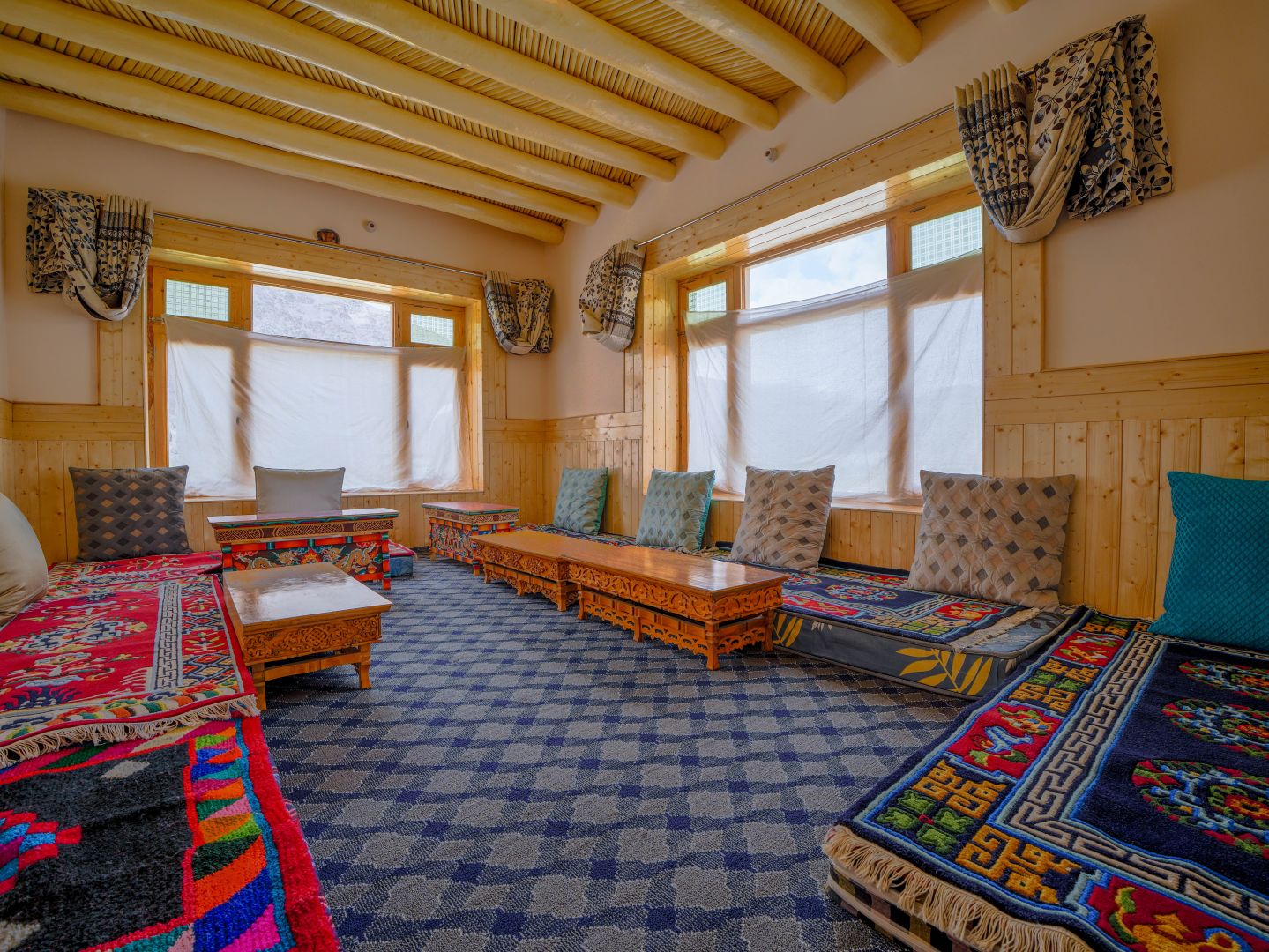 Interior of Tsering Dolker homestay, Chumathang, Changthang, Ladakh