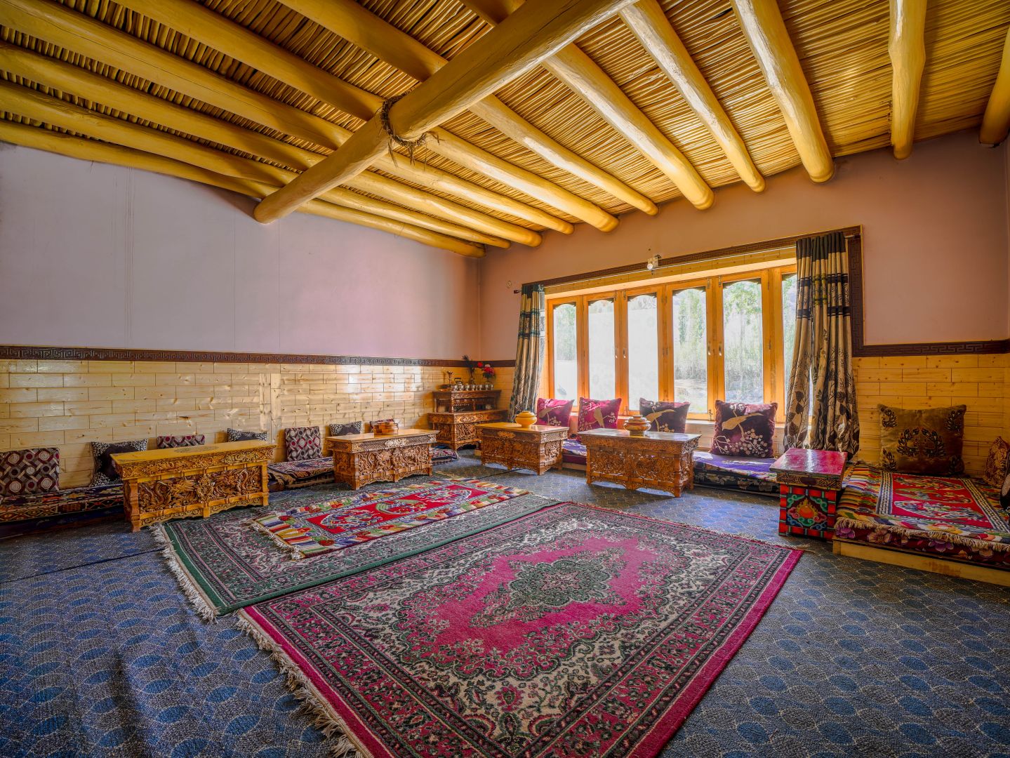 Interior of Snow View Homestay homestay, Chamshen, Nubra, Ladakh