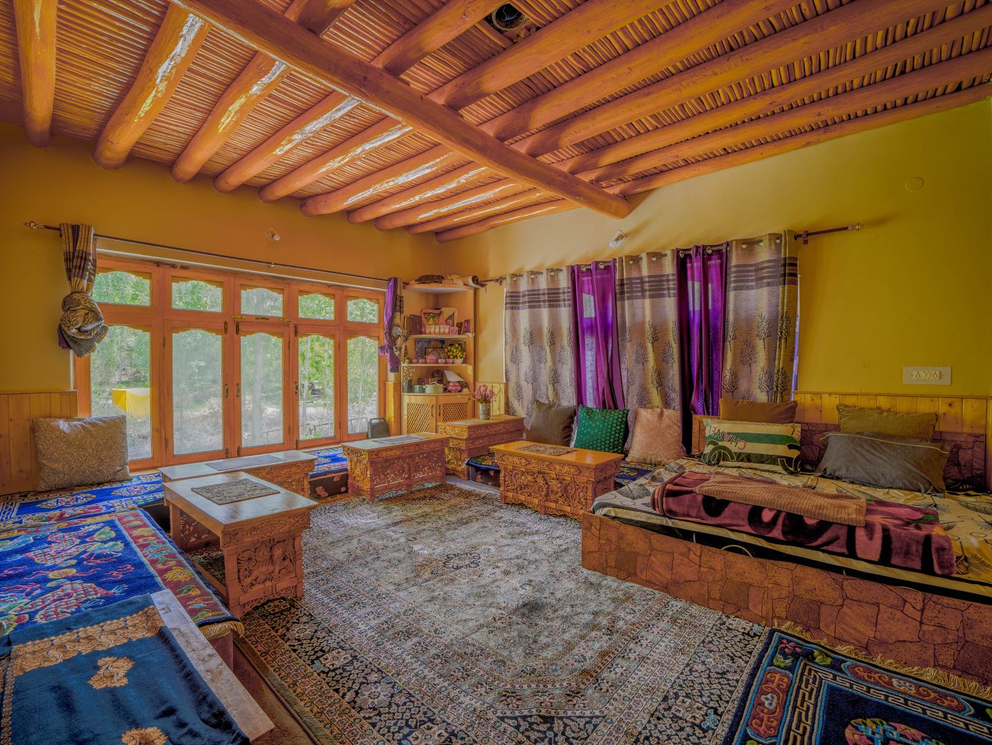 Interior of Apricot Homestay homestay, Chamshen, Nubra, Ladakh