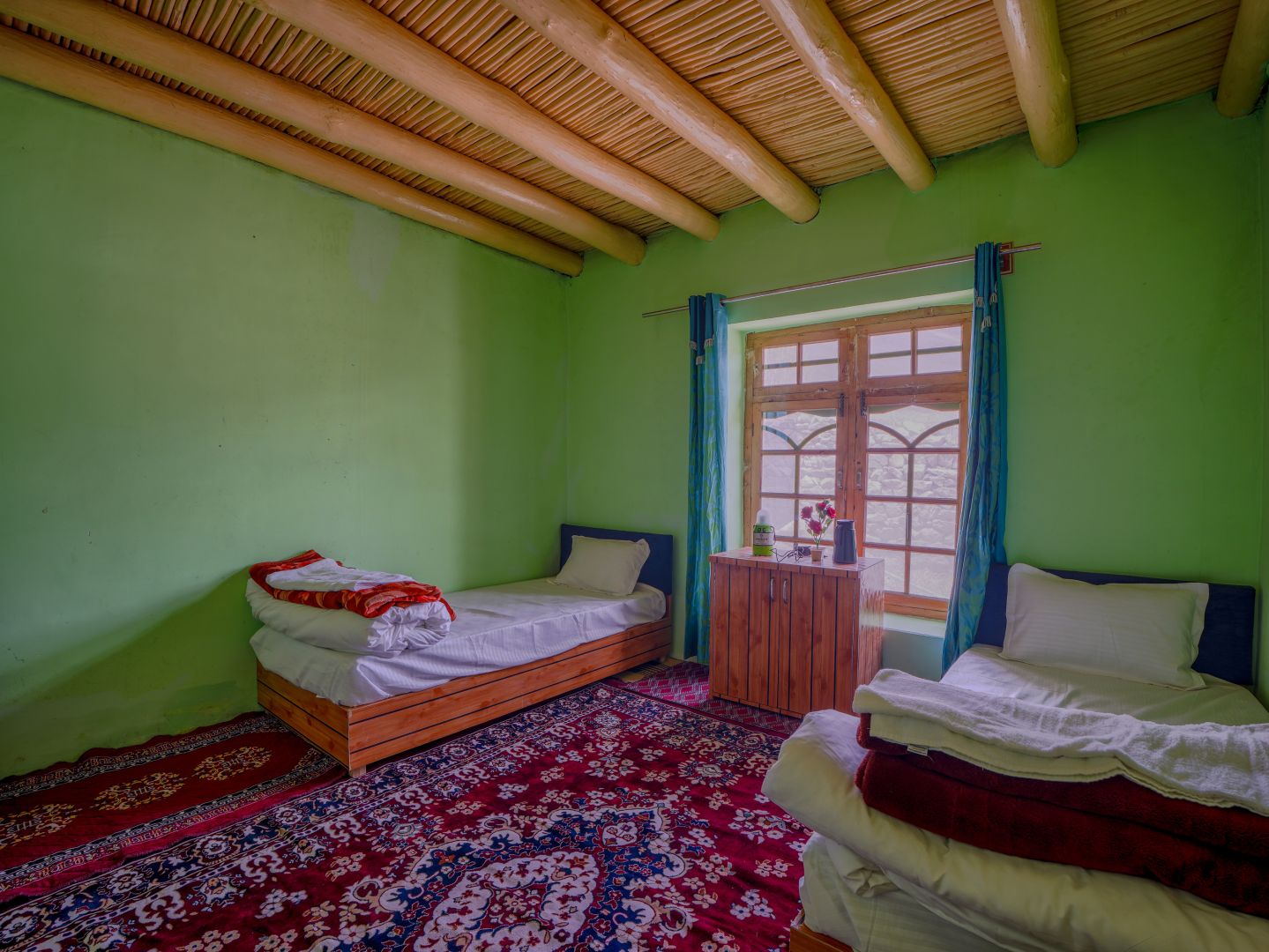 Interior of Karpon Kangbu homestay, Khardong, Changthang, Ladakh
