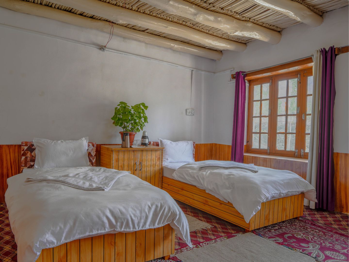 Room at Waterfall Homestay, a homestay in Skampuk, Nubra, Ladakh