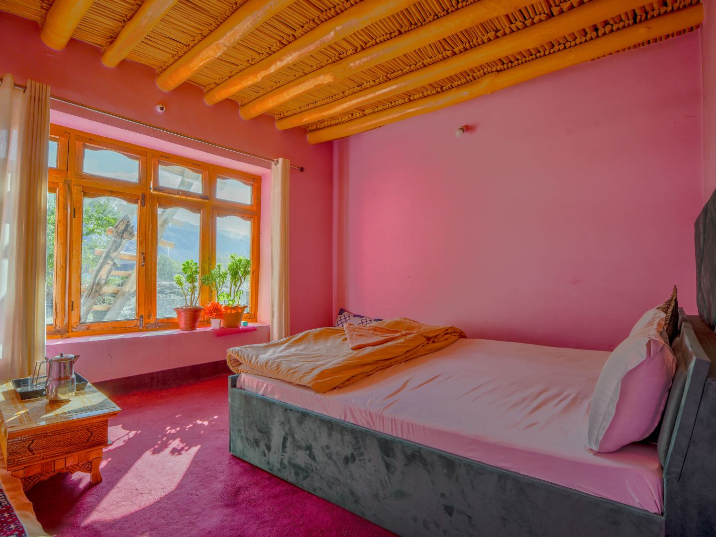 Room at Angmo Homestay, a homestay in Chumathang, Changthang, Ladakh