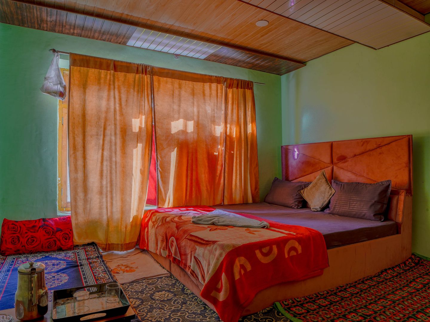 Interior of Angmo Homestay homestay, Chumathang, Changthang, Ladakh